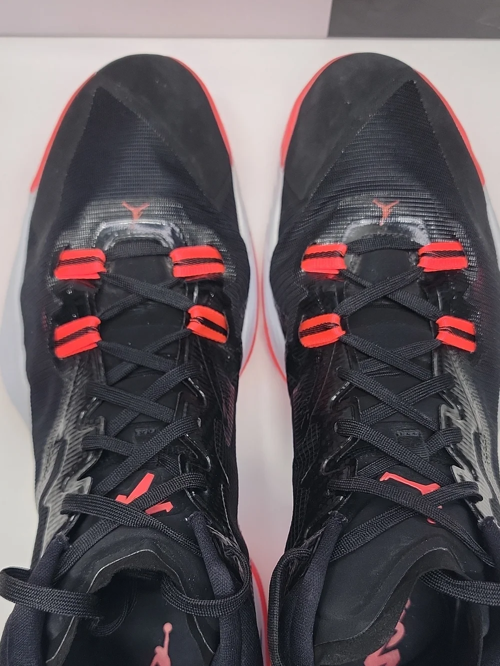 Jordan Zion 1 Black Bright Crimson White Men's Size 16